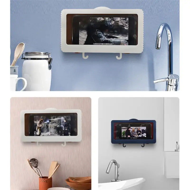 Waterproof Touch Screen Phone Holder for Shower Wall